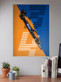 McLaren Papaya Number 4 F1 Poster