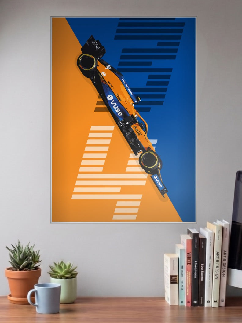 McLaren Papaya Number 4 F1 Poster