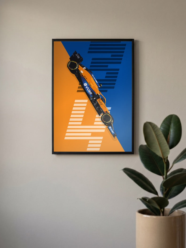 McLaren Papaya Number 4 F1 Poster