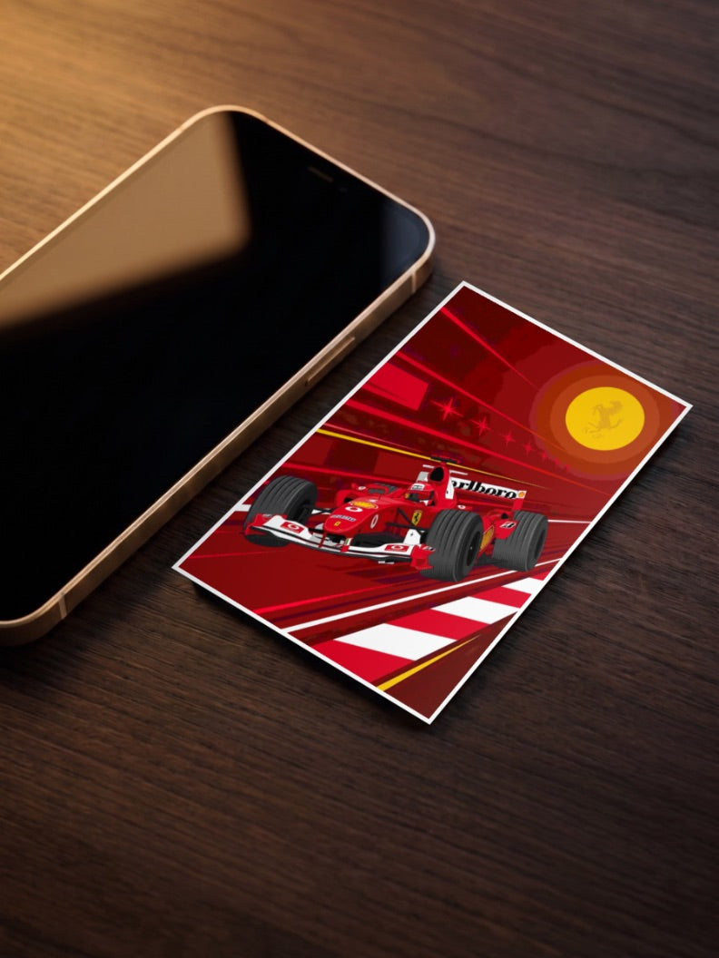 Schumacher Ferrari F2004 F1 Poster