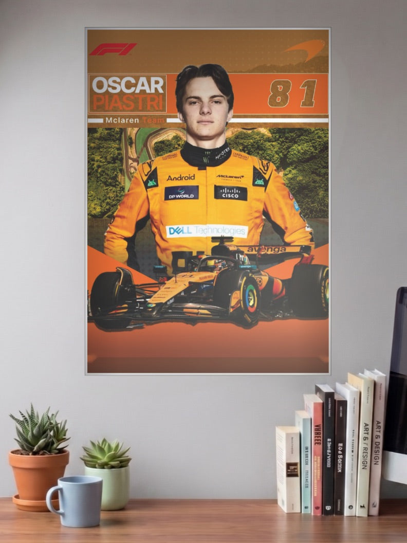 Oscar Piastri McLaren 81 F1 Poster