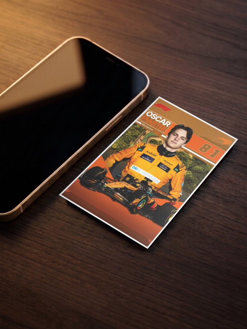 Oscar Piastri McLaren 81 F1 Poster
