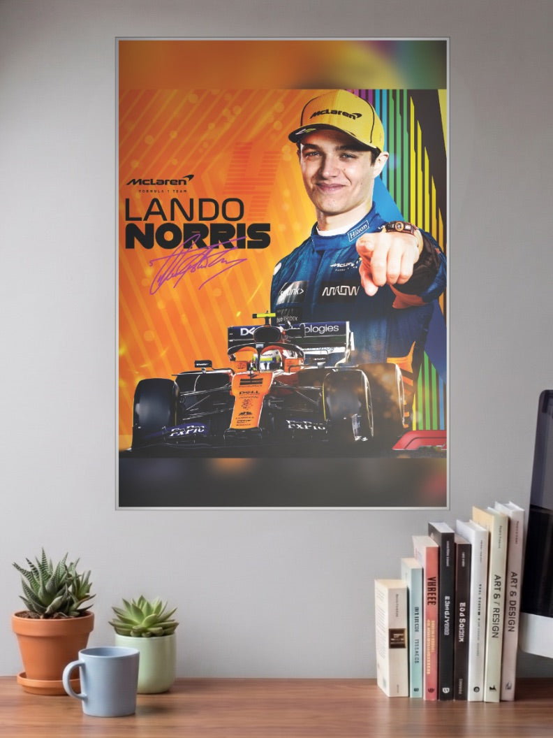 Lando Norris McLaren F1 Poster
