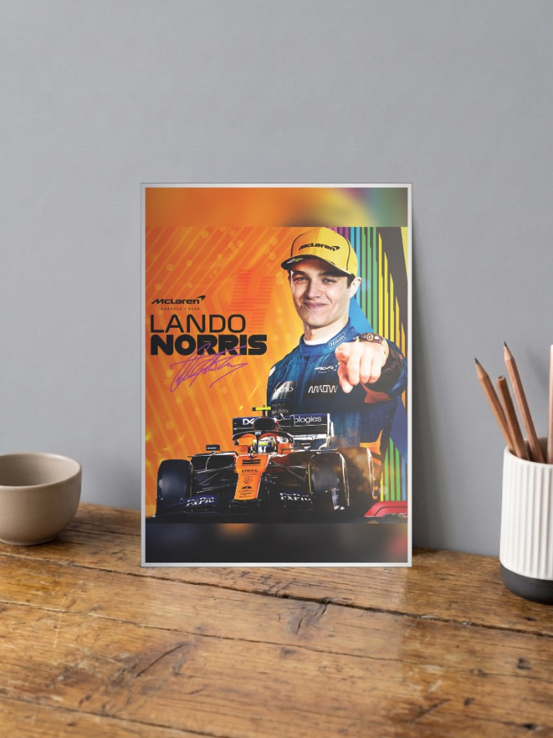 Lando Norris McLaren F1 Poster
