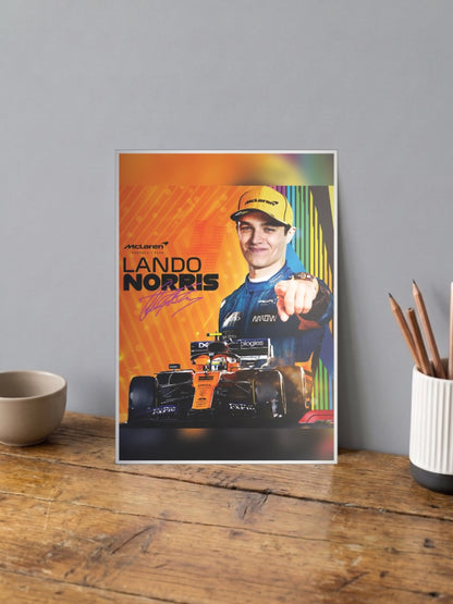 Lando Norris McLaren F1 Poster