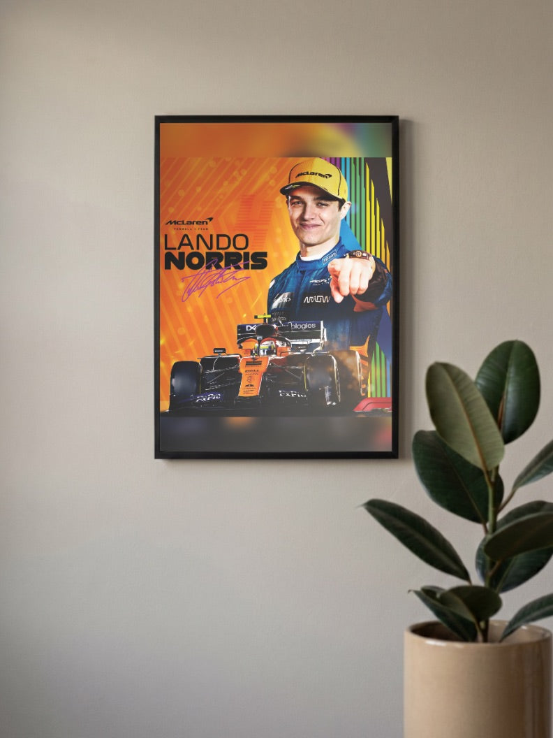 Lando Norris McLaren F1 Poster
