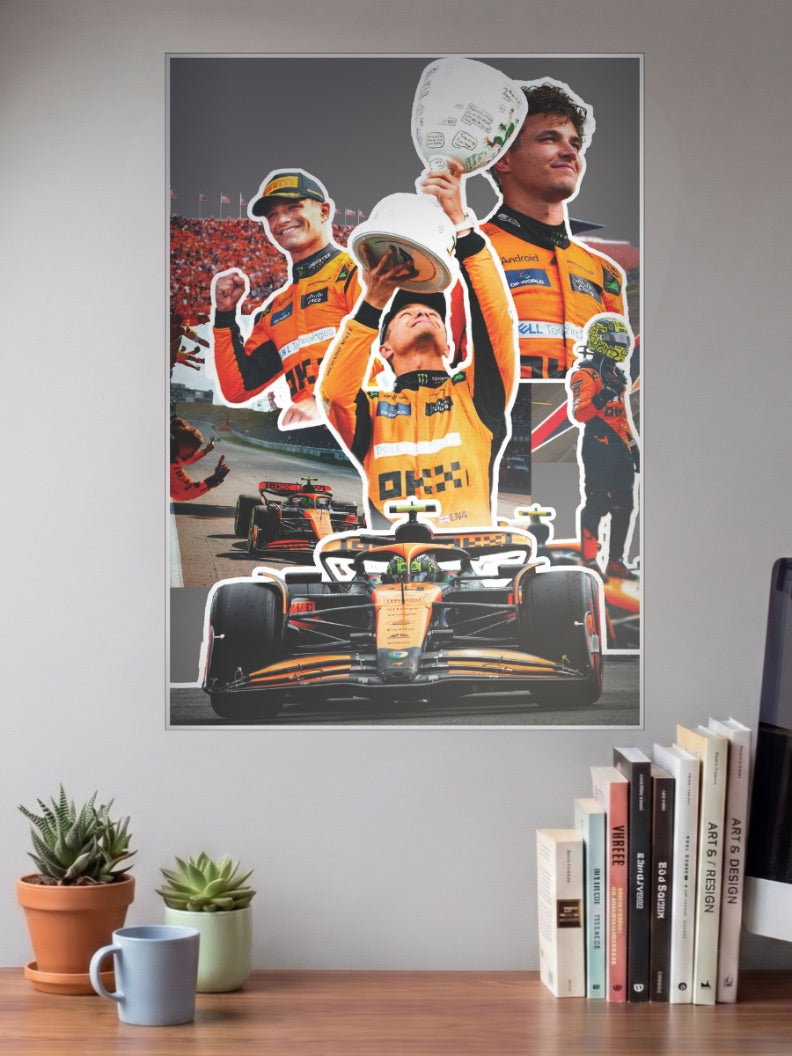 McLaren 2025 Norris Piastri F1 Poster