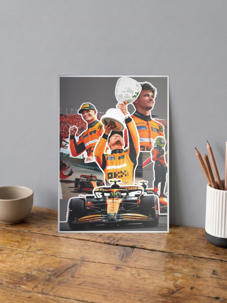 McLaren 2025 Norris Piastri F1 Poster