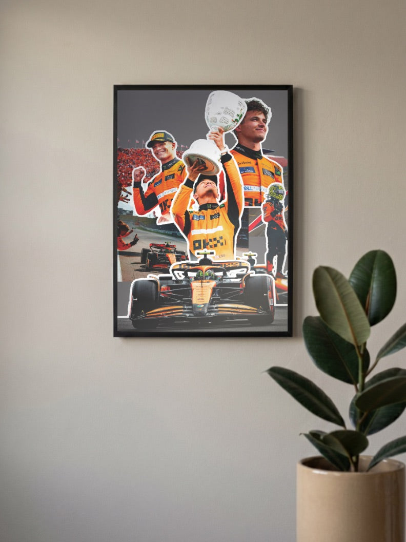 McLaren 2025 Norris Piastri F1 Poster