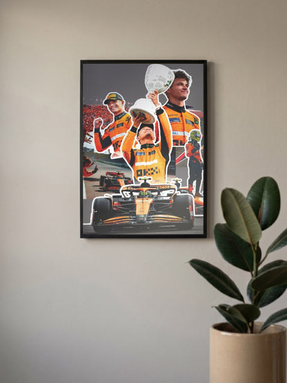 McLaren 2025 Norris Piastri F1 Poster