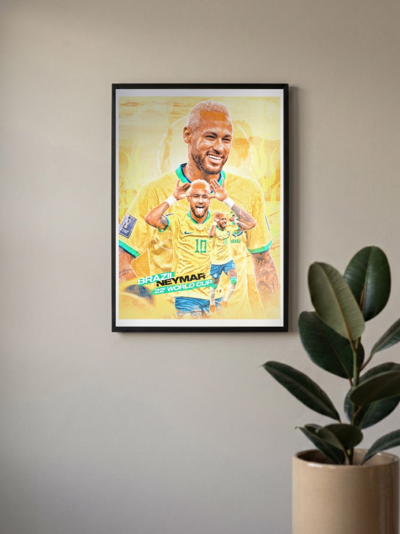 Champion Spirit | Neymar | Football Poster
