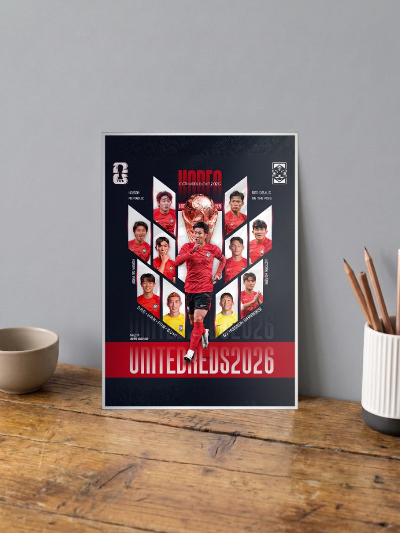 Road to Glory | South Korea National Team | Football Poster