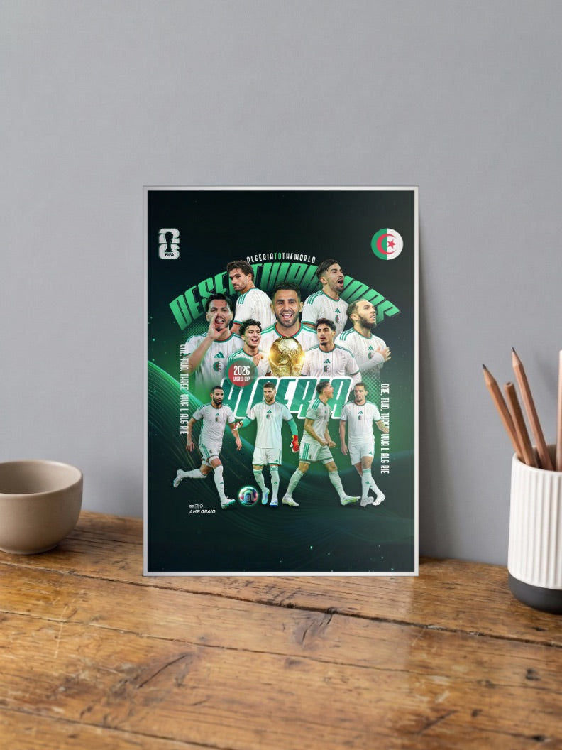 World Cup Dream | Algeria National Team | Football Poster