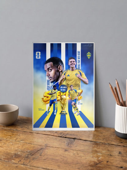 Champions Rising | Sweden National Team | Football Poster