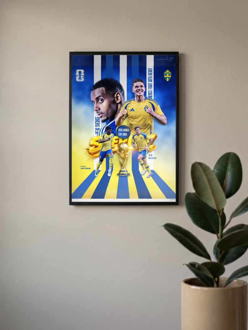 Champions Rising | Sweden National Team | Football Poster