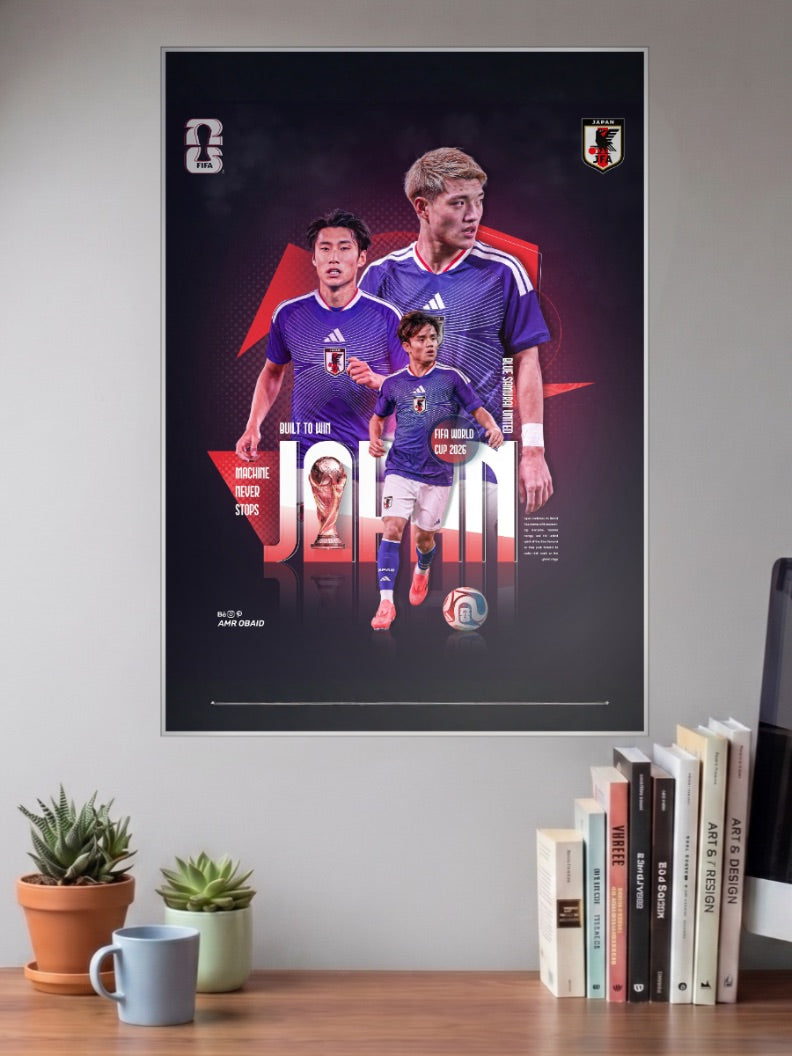Victory Roar | Japan National Team | Football Poster