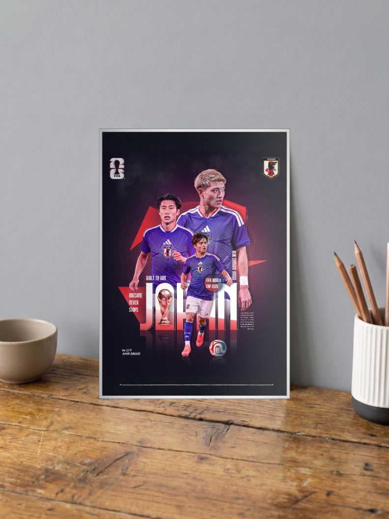 Victory Roar | Japan National Team | Football Poster