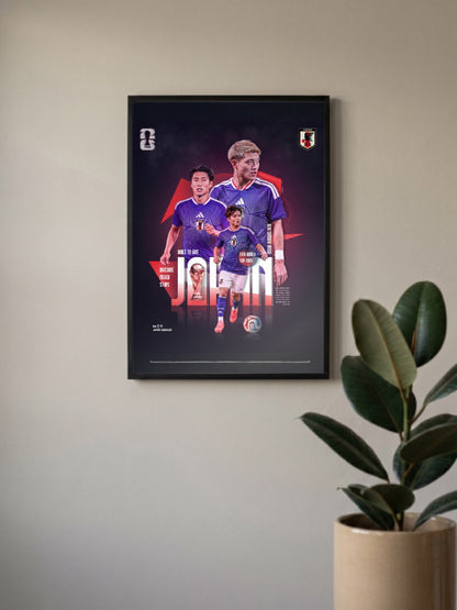 Victory Roar | Japan National Team | Football Poster