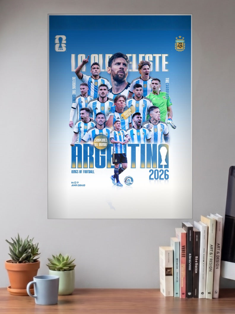 Legends on the Pitch | Argentina National Team | Football Poster