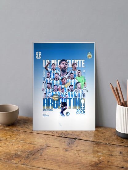 Legends on the Pitch | Argentina National Team | Football Poster