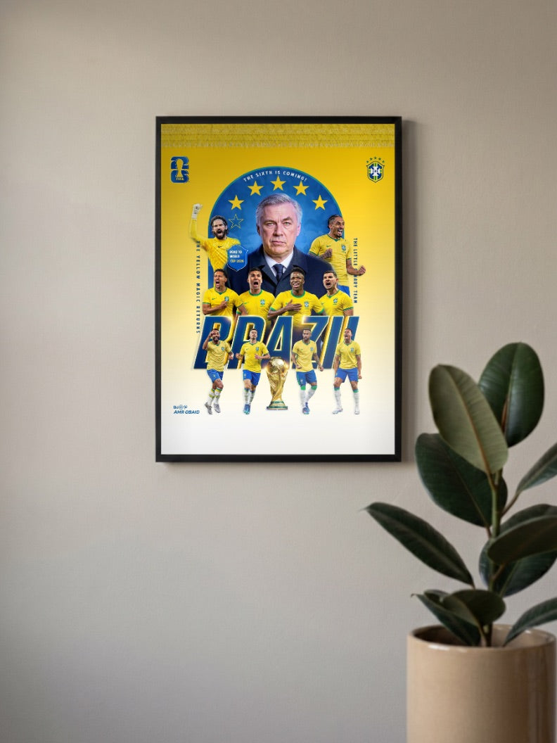 Football Royalty | Brazil National Team | Football Poster