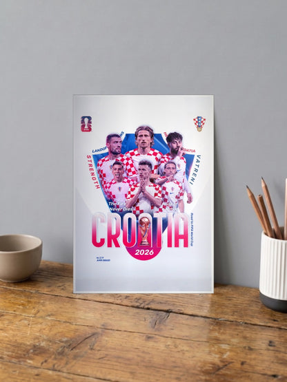Road to Glory | Croatia National Team | Football Poster