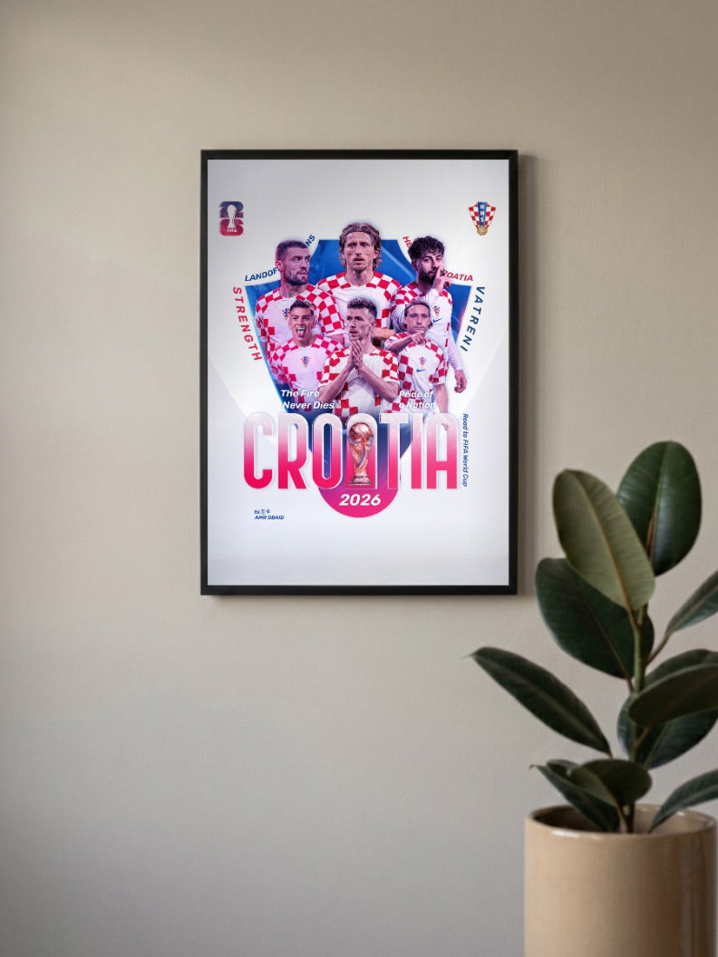 Road to Glory | Croatia National Team | Football Poster