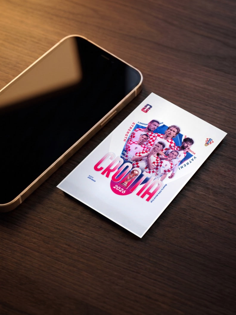 Road to Glory | Croatia National Team | Football Poster