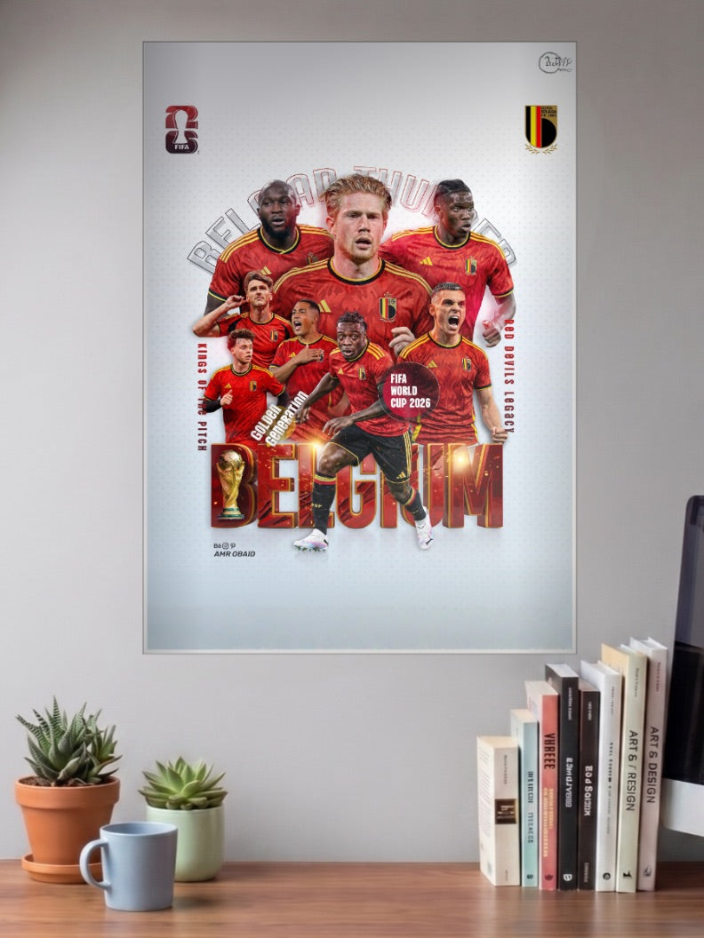 Stadium Legends | Belgium National Team | Football Poster