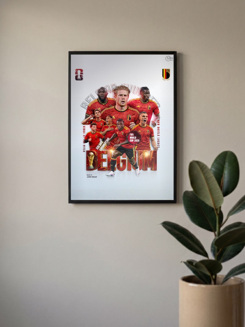Stadium Legends | Belgium National Team | Football Poster