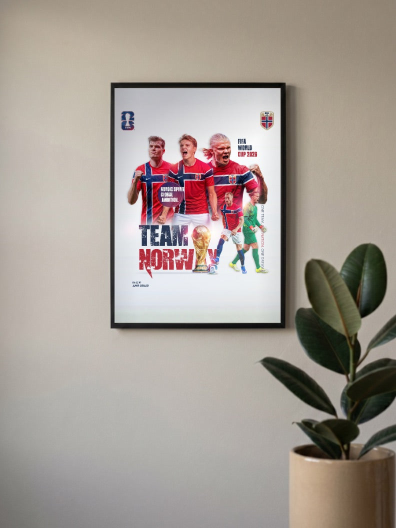 Golden Generation | Norway National Team | Football Poster