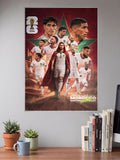 Champions Rising | Morocco Atlas Lions 2022 | Football Poster