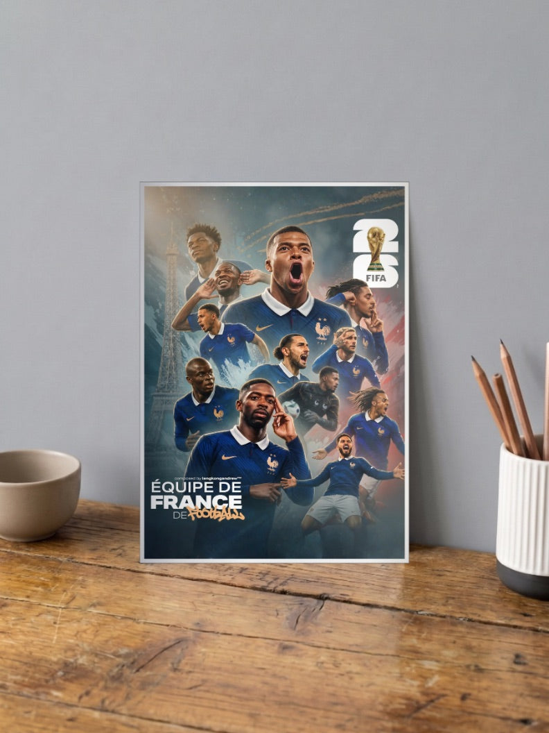 Kings of the Pitch | France National Team 2022 | Football Poster