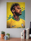 Neymar Jr Football Poster