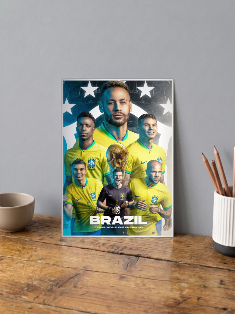 Football Icon | Brazil National Team | Football Poster