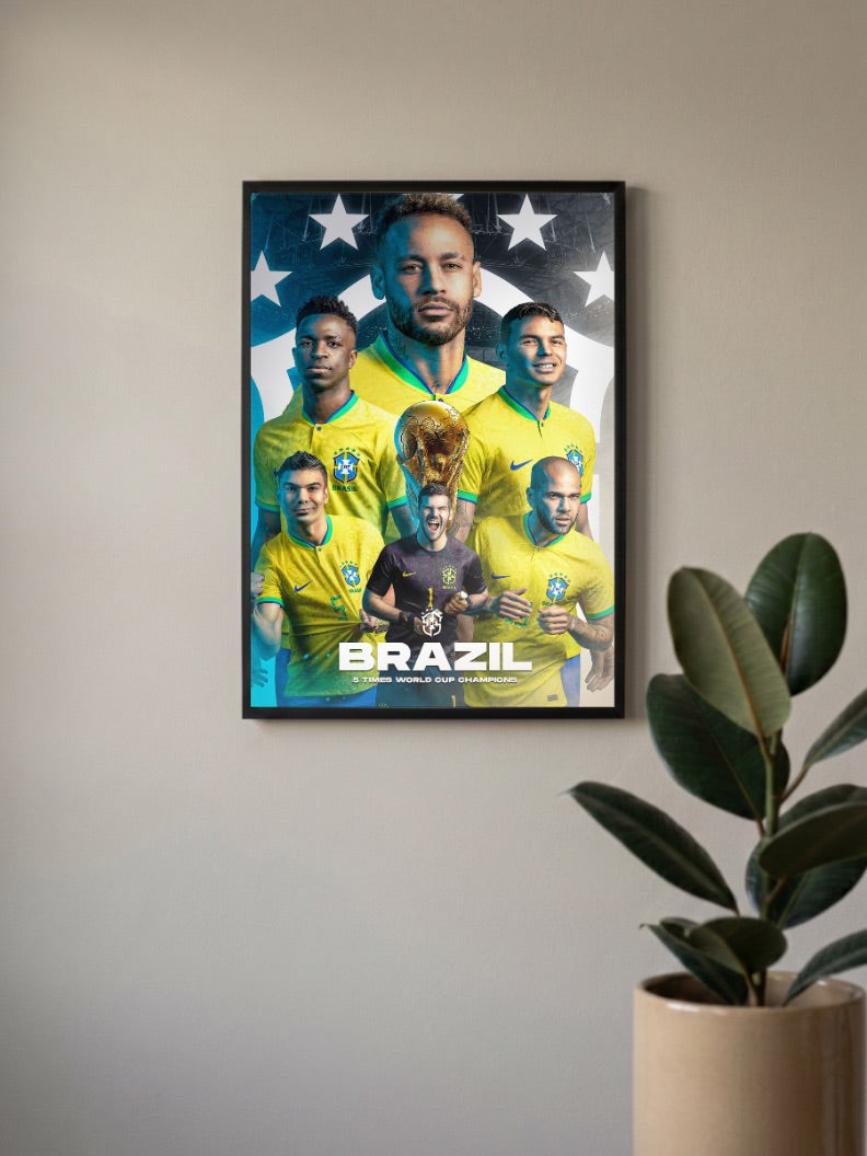 Football Icon | Brazil National Team | Football Poster
