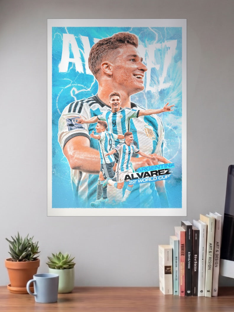 Glory Night | Julian Alvarez | Football Poster