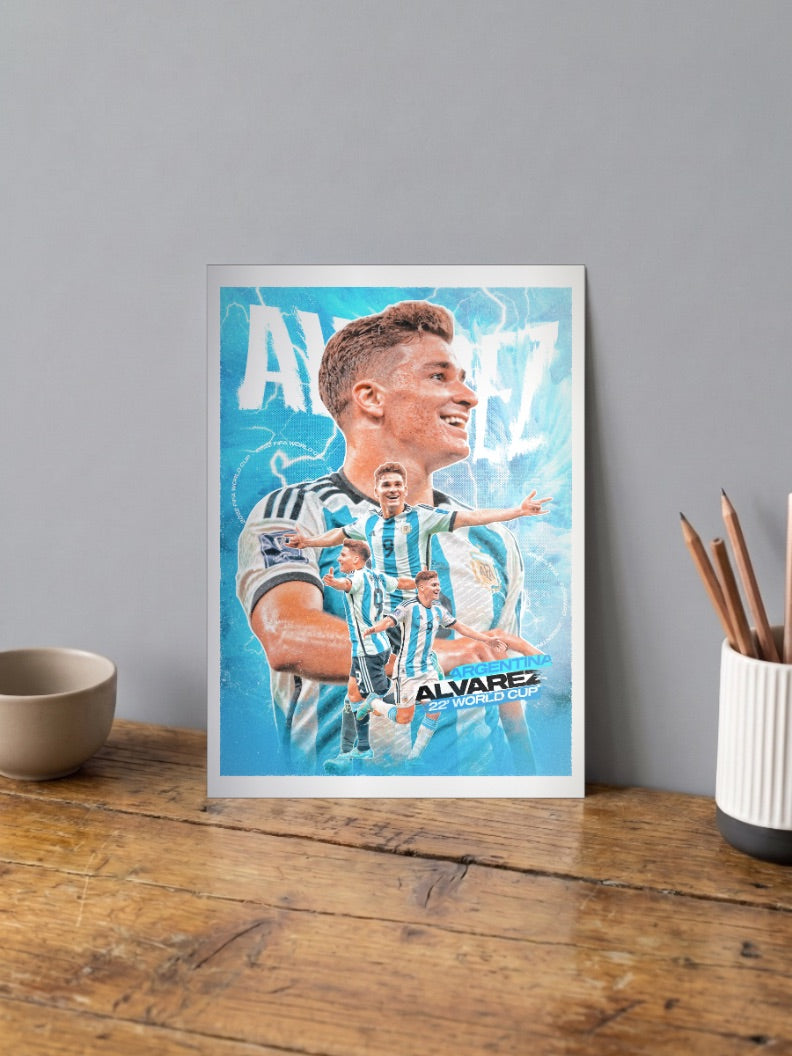Glory Night | Julian Alvarez | Football Poster