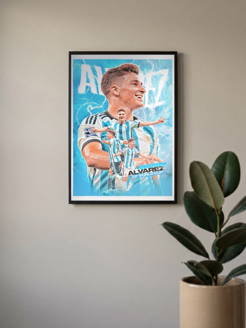 Glory Night | Julian Alvarez | Football Poster