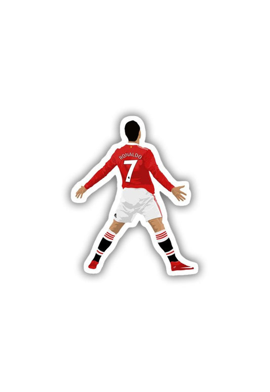 Cristiano Ronaldo SIU Silhouette  Sticker