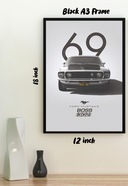 Ford Mustang GT Car Poster