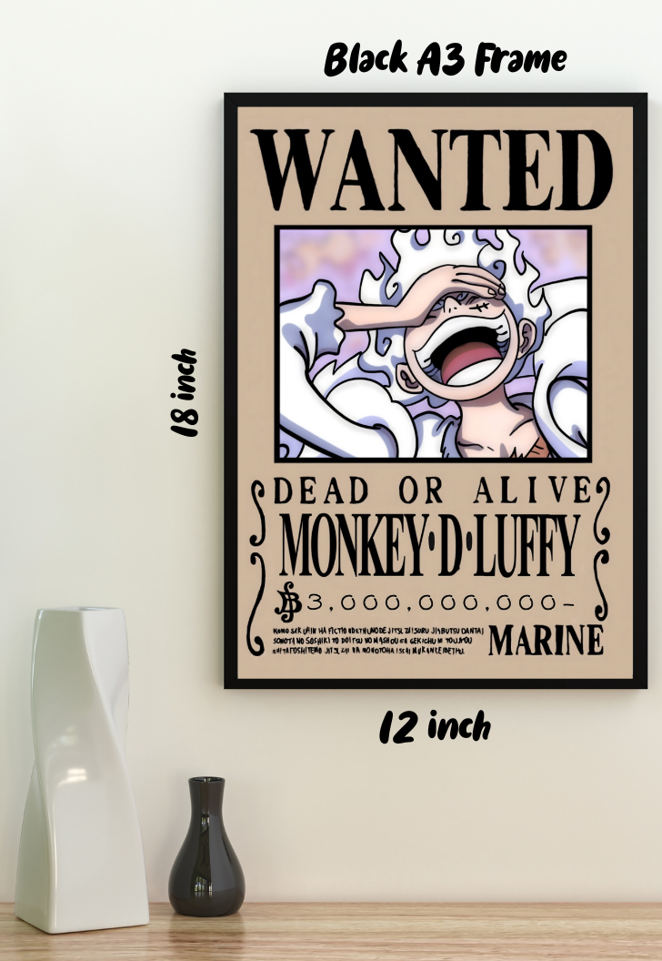 Luffy Gear 5 Wanted Poster