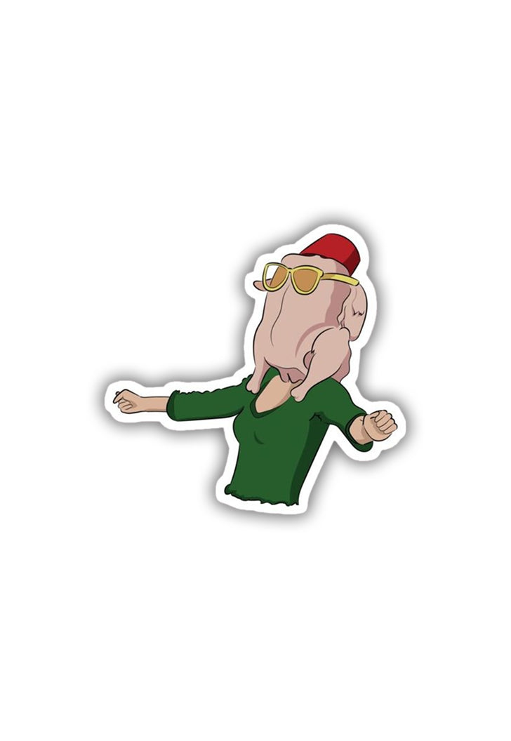 Chicken Dance Sticker Monica Thanksgiving: Chicken Dance Sticker – Posterwa
