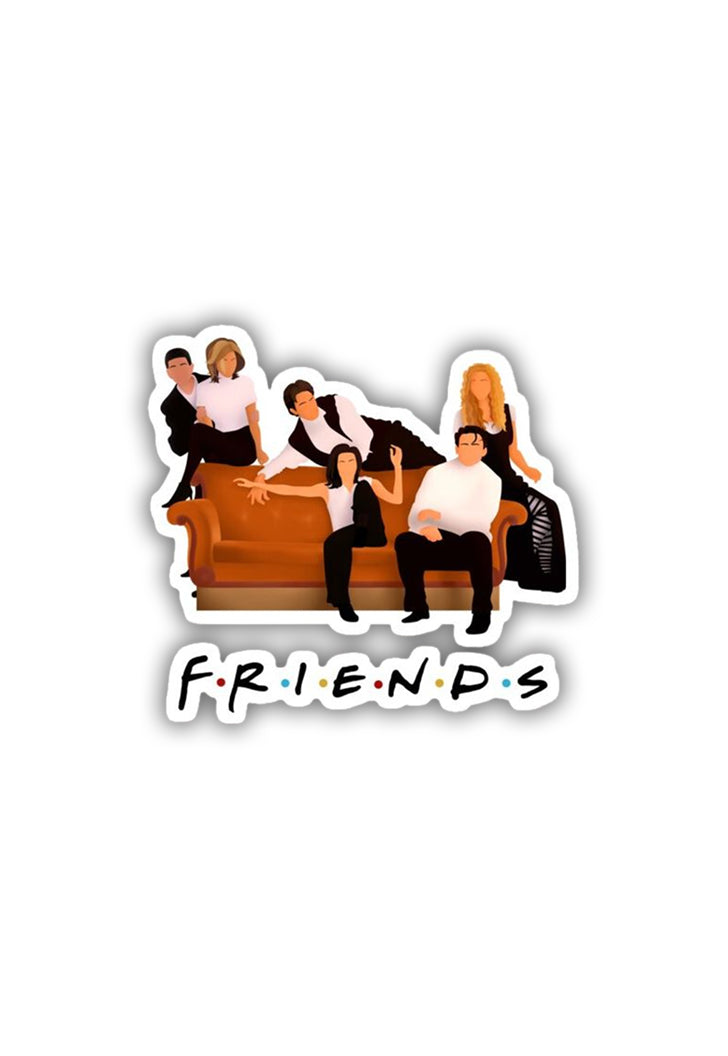 F.R.I.E.N.D.S. Cartoon Illustration Sticker