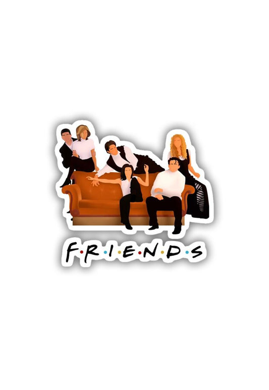 F.R.I.E.N.D.S. Cartoon Illustration Sticker