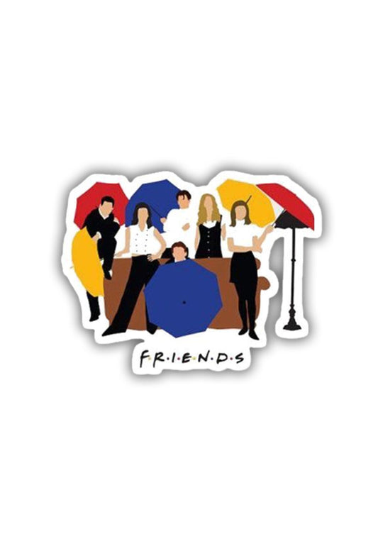 FRIENDS: with Umbrella  Sticker