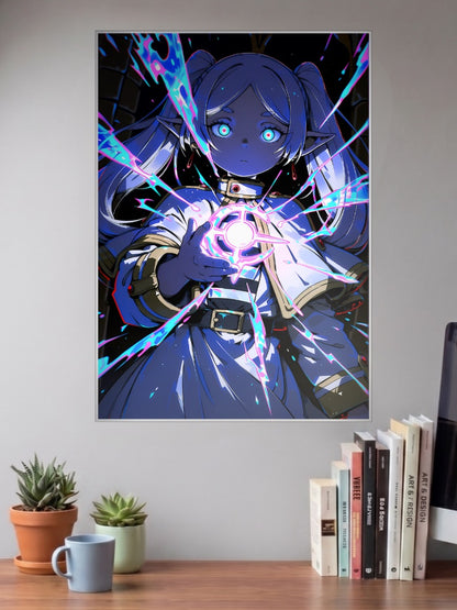 Frieren Magic Effects Anime Poster
