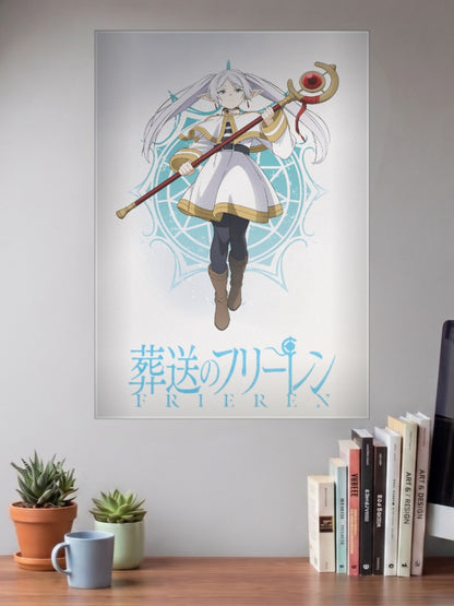 Frieren Elf Mage Anime Poster