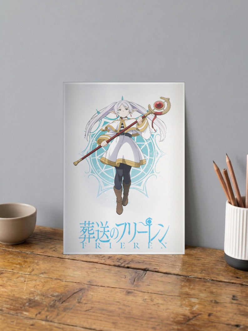 Frieren Elf Mage Anime Poster