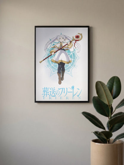 Frieren Elf Mage Anime Poster